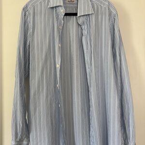 The Armoury Men's Blue Striped Shirt